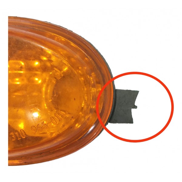 Seta Pisca Lanterna Parachoque D.e Chery Qq 10-16 C/detalhe