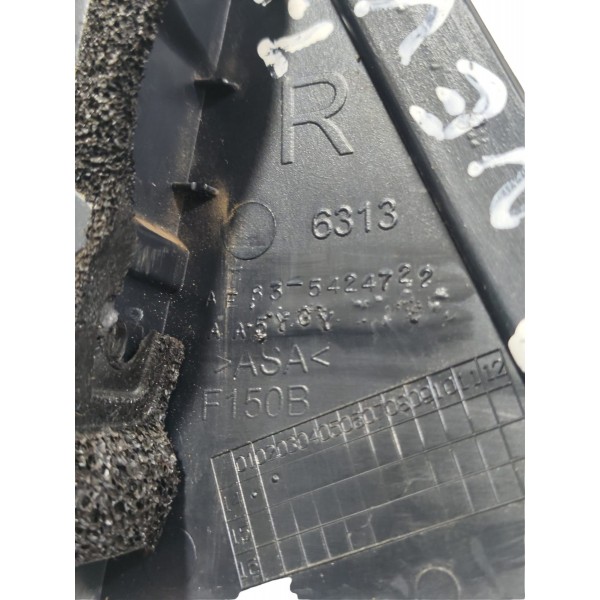 Moldura Externa Porta Traseira Esquerda New Fiesta 2014/2019 Preto