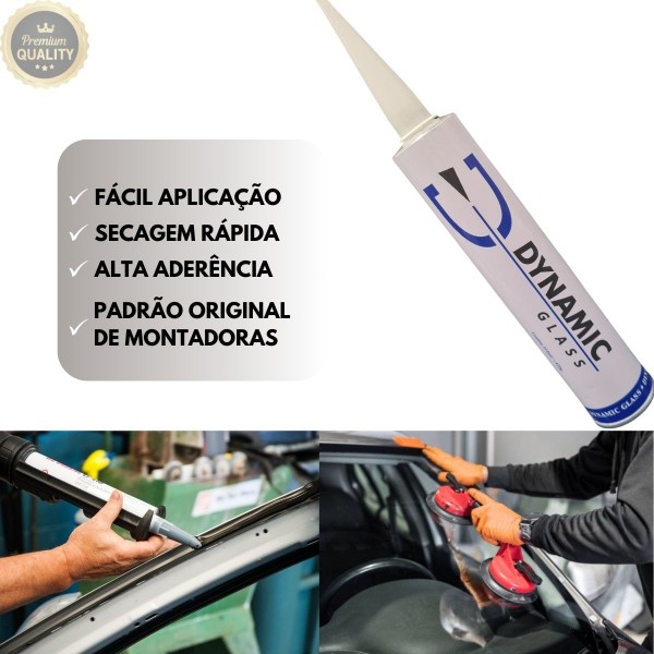 Cola Para Parabrisas Secagem Rápida Com Bico Aplicador