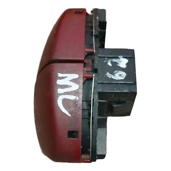 Botão Pisca Alerta Trava Peugeot 206 2000 À 2010 Vermelho