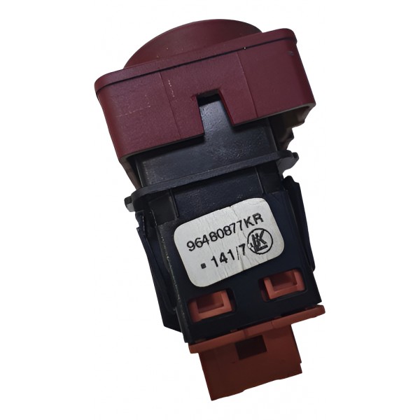 Botão Pisca Alerta C4 Pallas 2009 - 2011 96480877kr - Vermelho