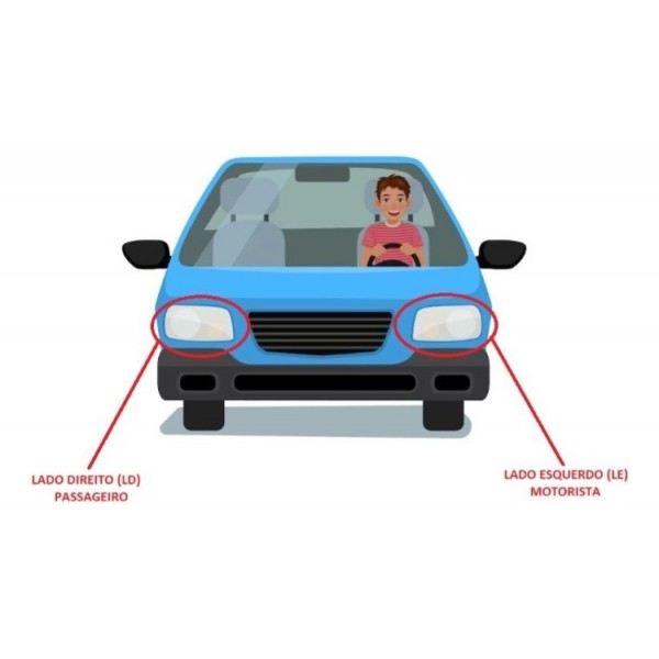 Farol Auxiliar Daylight  Led 208 20 21 22 23 24 Drl Direito
