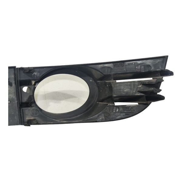 Moldura Grade Milha Parachoque A6 2005 A 2008 Lado Direito Preto Direito