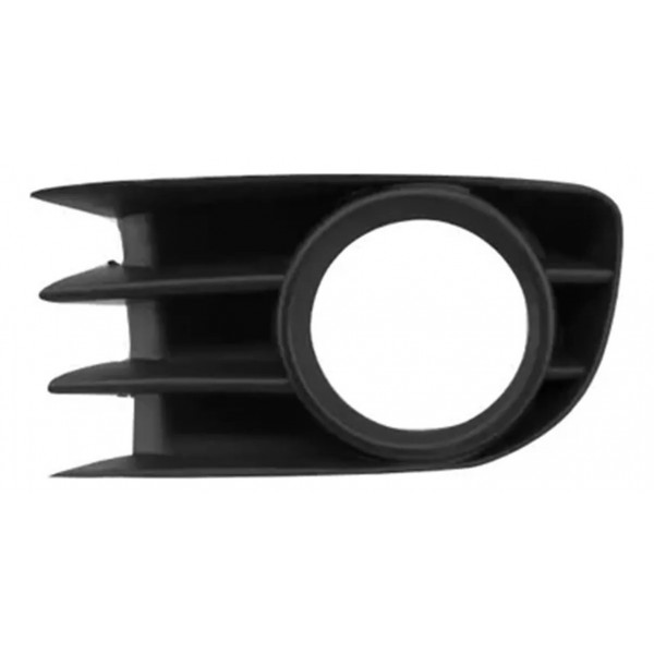 Grade Moldura Farol Auxiliar Esquerdo Milha Megane 06 A 13 Preto Esquerdo Motorista