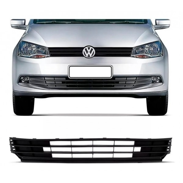 Grade Dianteira Parachoque Inferior Gol G6 2013 2014 2015   Preto