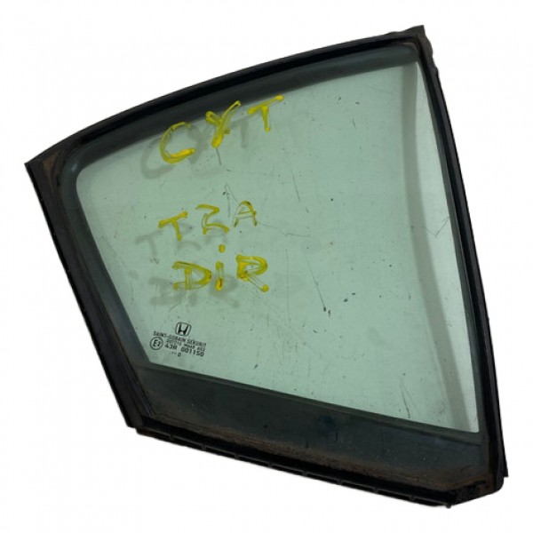 Vidro Vigia Lateral Fixo City Traseira Direita 2010