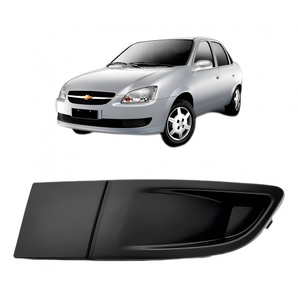 Moldura Farol Milha Corsa Classic Esquerdo 2010 A 2016 - Preto - Esquerdo - Esquerdo Motorista