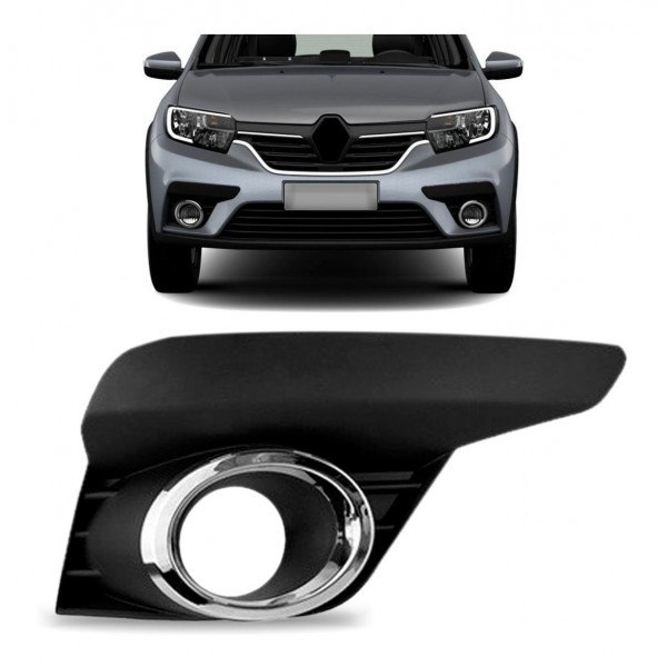 Moldura Milha Logan Sandero 2020 2021 2022 Com Furo