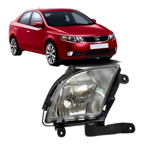 Farol De Milha Cerato 2009 2010 2011 2012 Novo Lado Direito Cristal