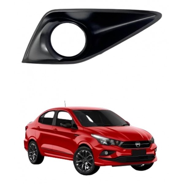 Grade Moldura Milha Cronos 2018 2019 2020 2021 2022  Unidade Preto Direito