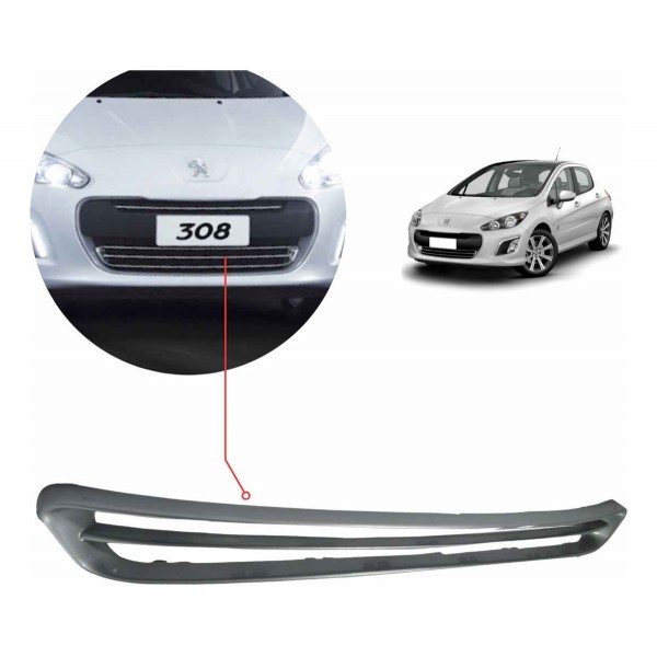 Grade Inferior Parachoque Peugeot 308 2012/2015