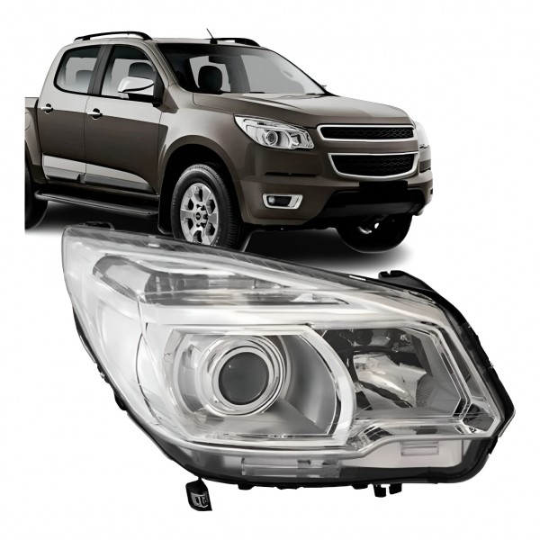 Farol Elétrico S10 2012 A 2016 Lado Direito C/ Projetor Direito/passageiro
