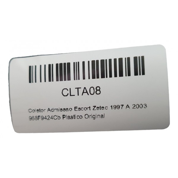 Coletor Admissao Escort Zetec 1997 A 2003 Plastico Original