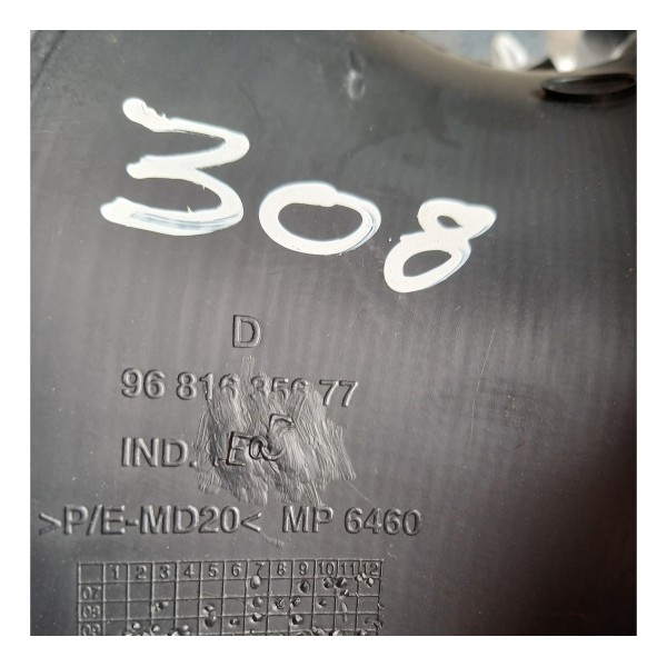 Acabamento Porta Malas Direito Peugeot 308  (9681635677)