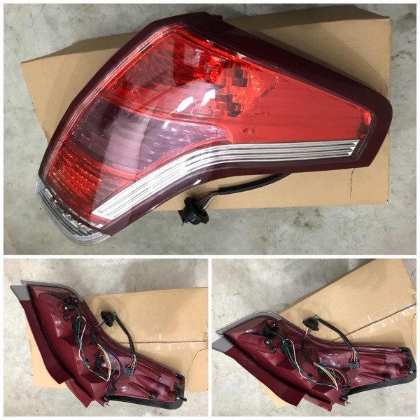 Lanterna Traseira C4 Pallas Sedan 08/14 Lado Direito Direito Vermelho Lente Acrílica