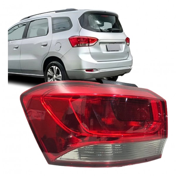 Lanterna Traseira Spin 2019 A 2024 Esquerdo Borda Clara Esquerdo/motorista Vermelho