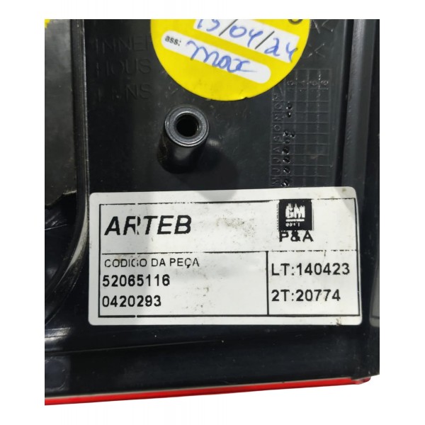 Lanterna Tampa Mala Classic 2010 A 2016 Esquerdo Esquerdo/motorista Vermelho