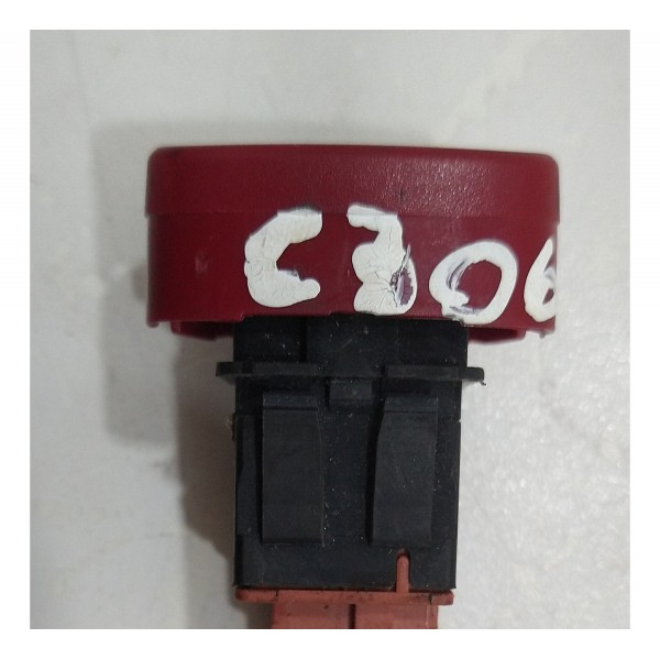 Botão Pisca Alerta Citroen C3 2003/2012 96405776kr Vermelho