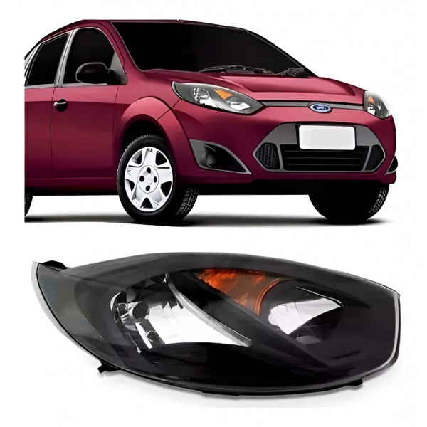 Farol Direito Fiesta Rocam 2011 2012 2013 2014 Máscara Negra Direito