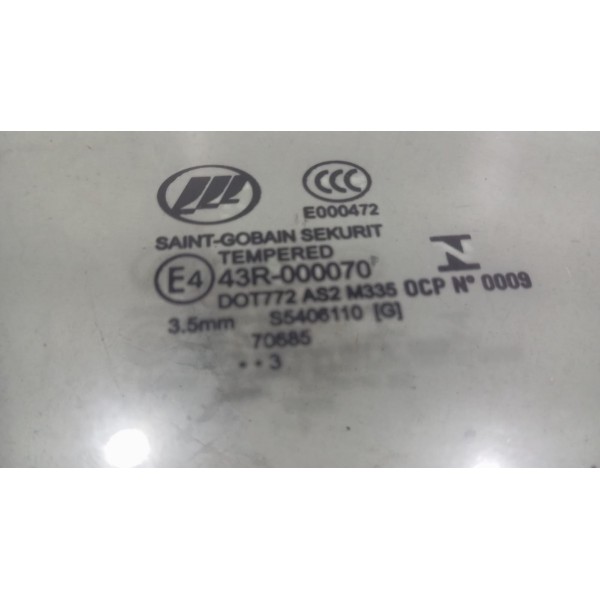 Vidro Fixo Porta Traseira Esquerda Lifan X60 S5406110