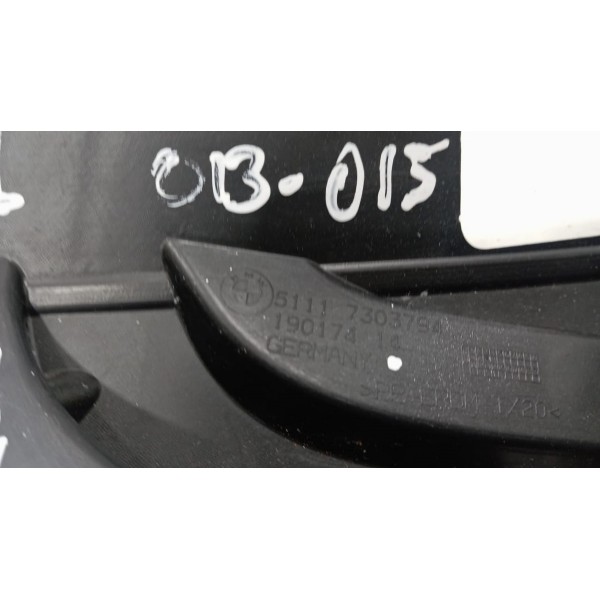 Suporte Farol Milha Bmw X1 2013 / 2015 51117303794 Direito Preto Direito