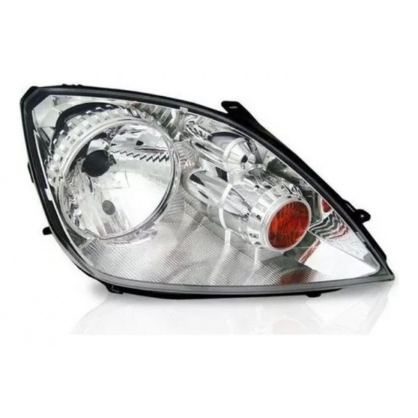 Farol Ford Fiesta Hatch Sedan 03/07 Cromado Amazon