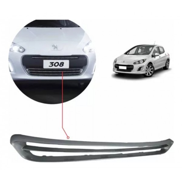 Kit Frente Parachoque Dianteiro Peugeot 308 2012 A 2015 Branco