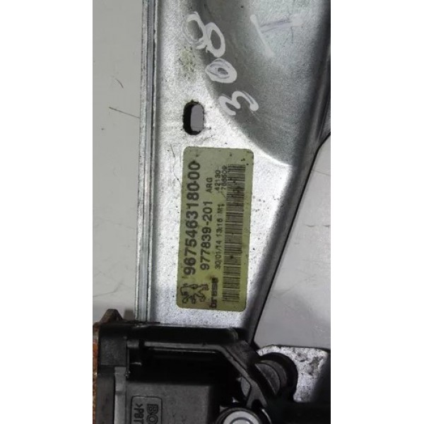 Maquina Vidro Porta Traseira Esquerda Peugeot 308
