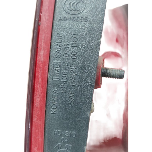 Lanterna Traseira Tampa Santa Fé 2006 A 2010 Lado Direito Direito/passageiro Vermelho