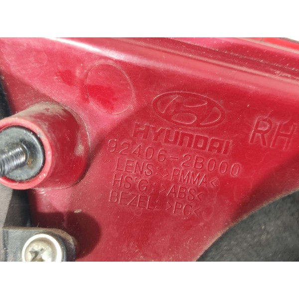 Lanterna Traseira Tampa Santa Fé 2006 A 2010 Lado Direito Direito/passageiro Vermelho
