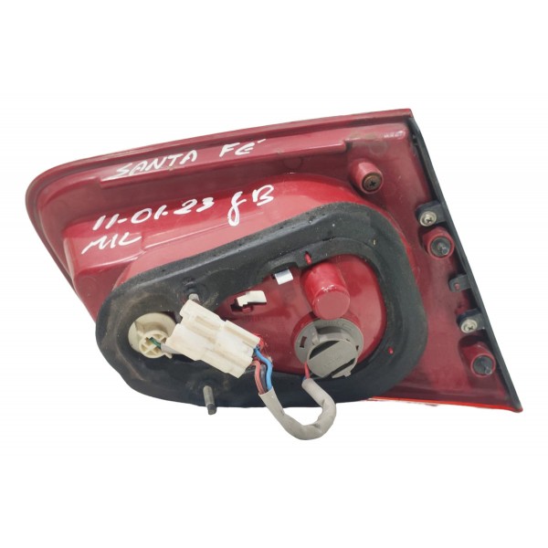 Lanterna Traseira Tampa Santa Fé 2006 A 2010 Lado Direito Direito/passageiro Vermelho