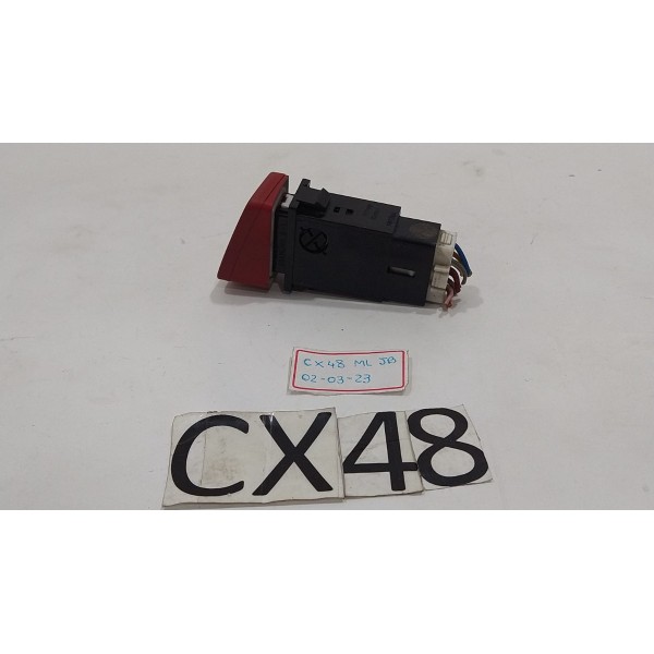 Botão Pisca Alerta Hyundai Tucson Vermelho