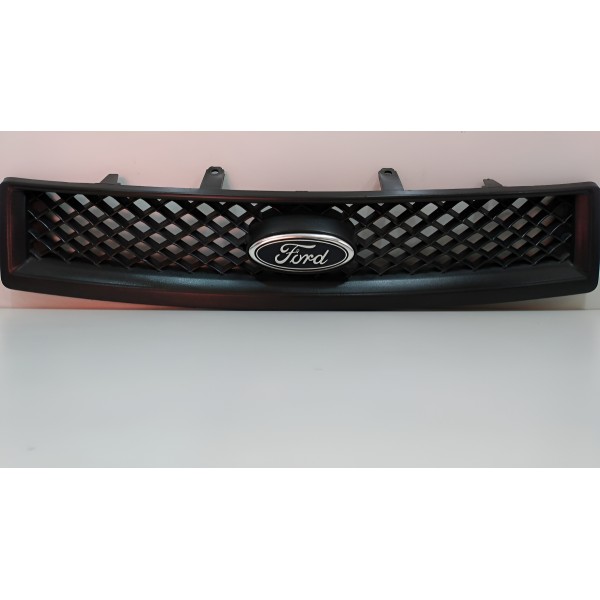 Grade Radiador Ford Fiesta 08/10 Com Emblema Orig. 7s658200 Preto