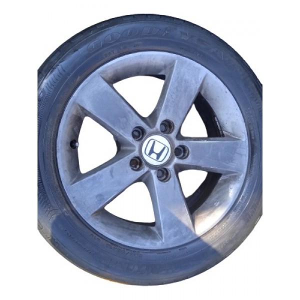 Roda Aro 16 New Civic 5x114,3 2005/08 Avulso S/ Pneu Cinza-escuro