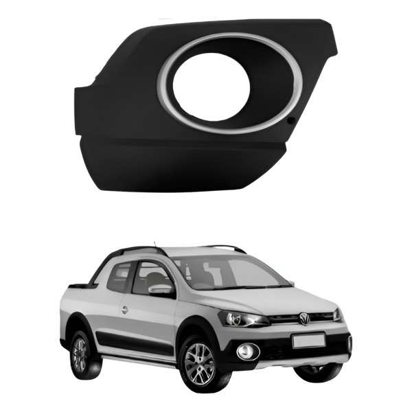 Grade Para-choque Vw Saveiro G6 Cross Ld Branco