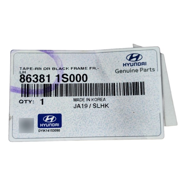 Faixa Adesiva Coluna Porta Lado Esquerdo Hb20 2012 A 2019