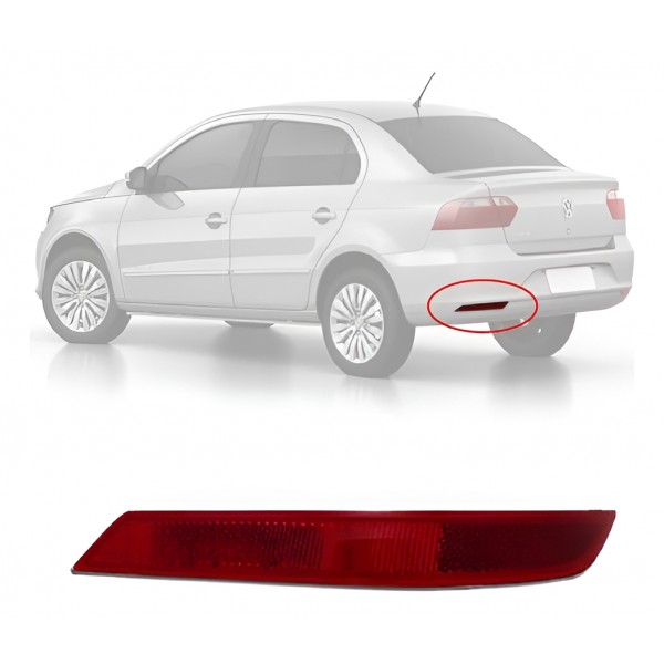 Refletor Traseiro Esquerdo Voyage G6 G7original Vw Vermelho