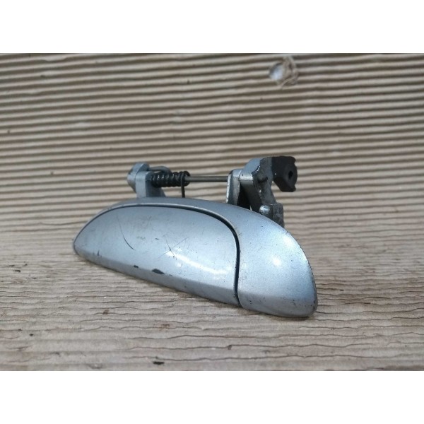 Maçaneta Externa Esquerda Renault Clio Logan Scenic Megane Prateado Dianteira/traseira