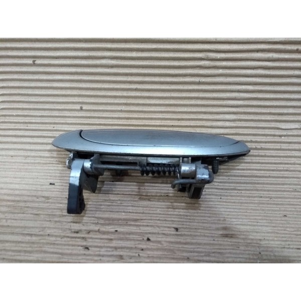 Maçaneta Externa Esquerda Renault Clio Logan Scenic Megane Prateado Dianteira/traseira