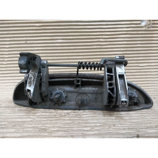 Maçaneta Externa Esquerda Renault Clio Logan Scenic Megane Prateado Dianteira/traseira