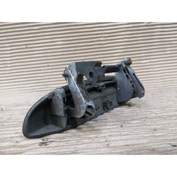 Maçaneta Externa Esquerda Renault Clio Logan Scenic Megane Prateado Dianteira/traseira