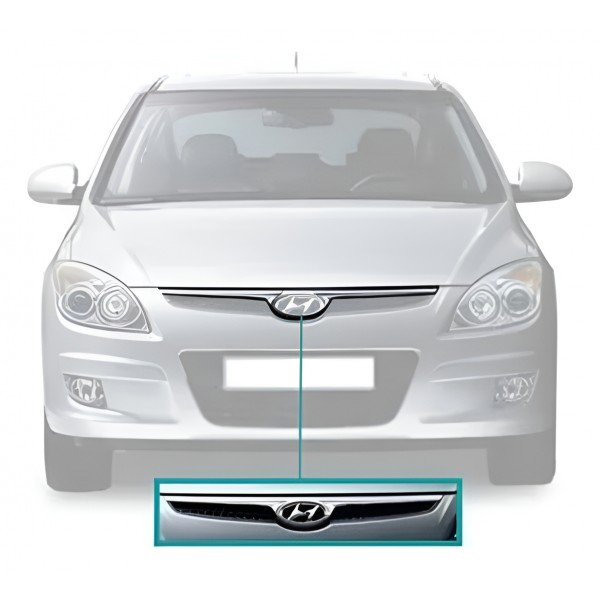 Friso Grade Cromado Para I30 2009 2010 2011 2012 Cromado Ambos Lados