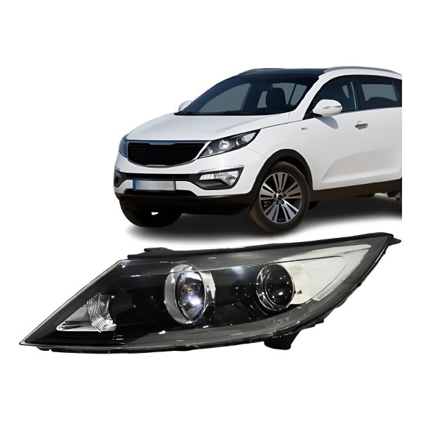 Farol Sportage 2011 2012 2013 2014 Lado Esquerdo S/ Led Esquerdo/motorista