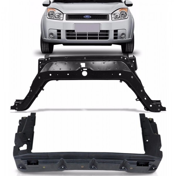 Kit Painel Frontal Superior Inferior Fiesta 03 05 06 07 09
