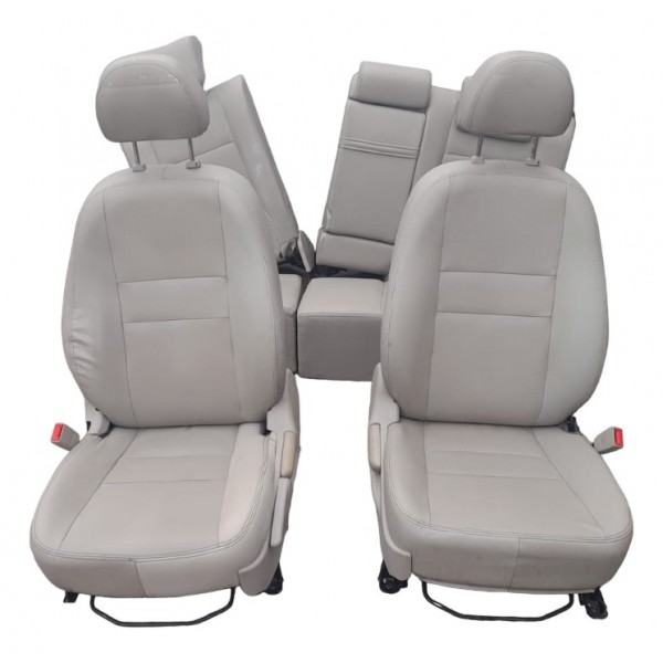 Jogo De Banco Lifan X60 2012/2017 Couro Bege Bege