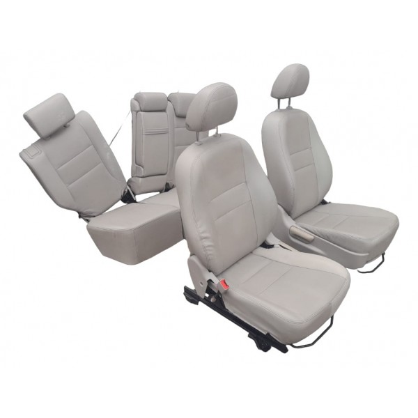 Jogo De Banco Lifan X60 2012/2017 Couro Bege Bege