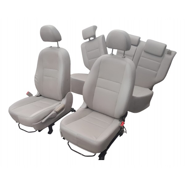 Jogo De Banco Lifan X60 2012/2017 Couro Bege Bege