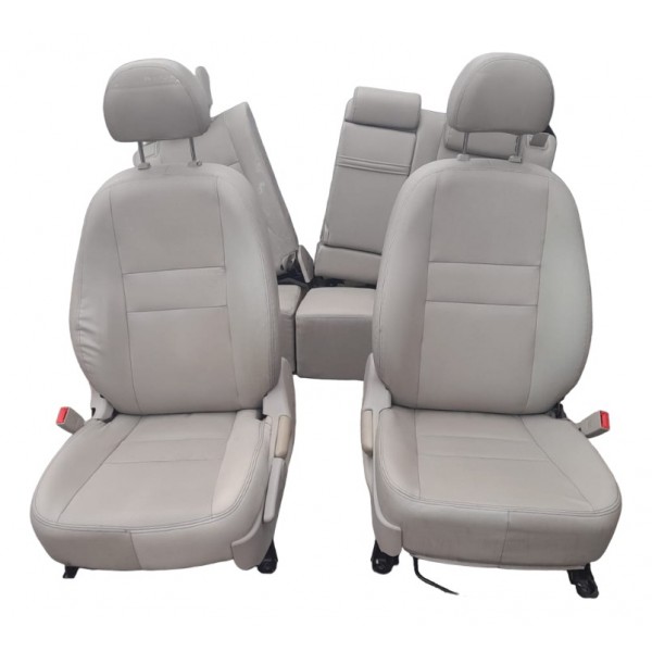 Jogo De Banco Lifan X60 2012/2017 Couro Bege Bege