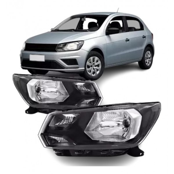 Farol Gol G8 2018 2019 2020 Máscara Negra Foco Simples