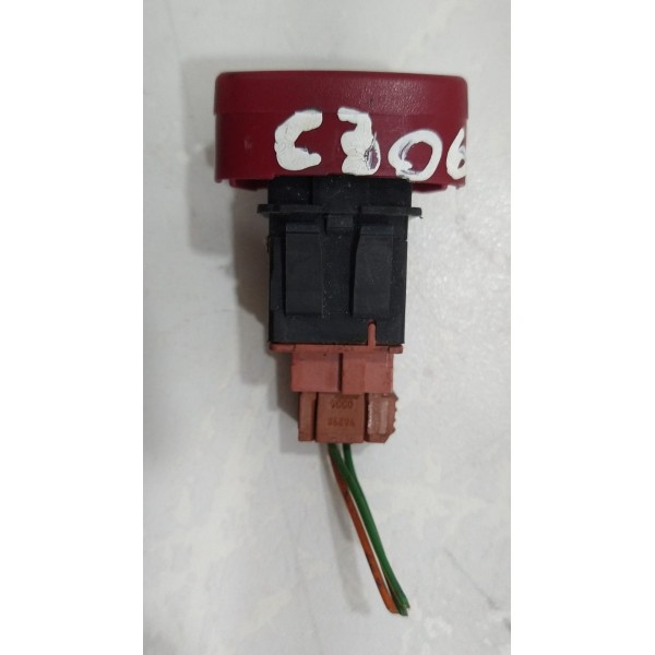 Botão Pisca Alerta Citroën C3 964057776 Vermelho